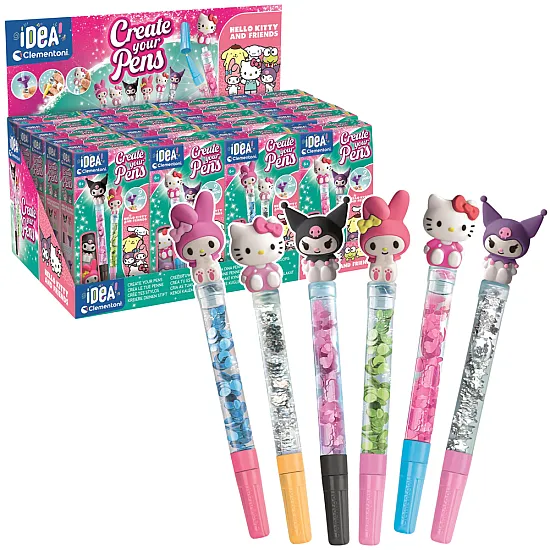 Hello kitty mini rašiklių gaminimo rinkinys Clementoni 18450