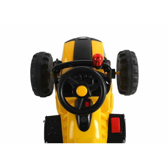 JS328D akumuliatorinis geltonas traktorius Elektrinės mašinėlės vaikams