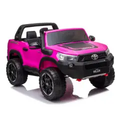 Elektrinis rožinis automobilis Toyota Hilux