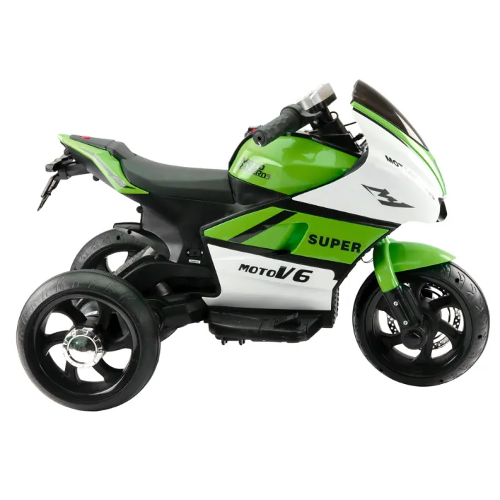 Žalias motociklas HT-5188 Žaisliniai motociklai