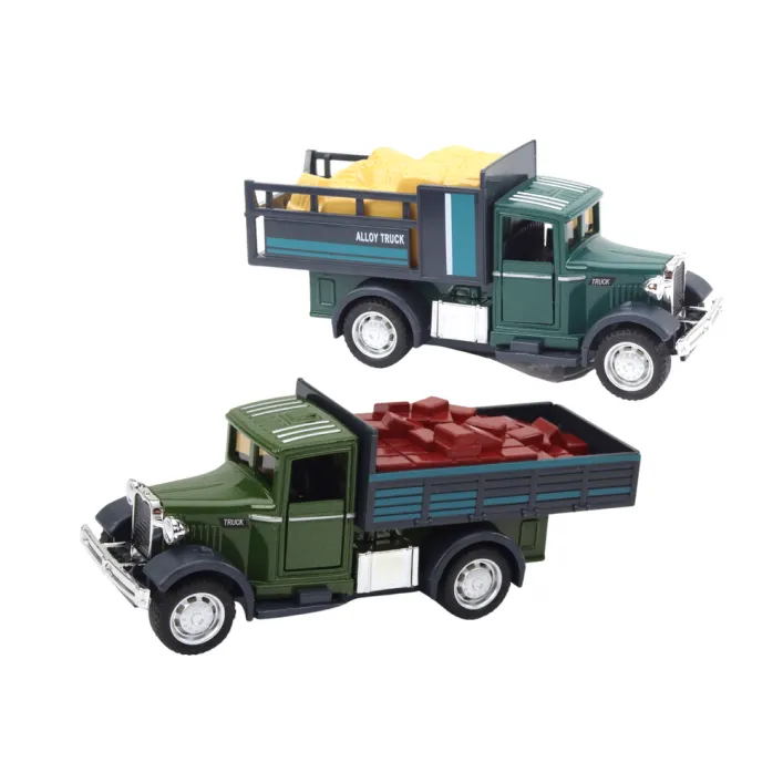 Aluminum delivery car with opening doors, lights and sounds Žaisliniai automobiliai