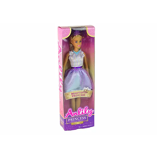 Anlily pricesės lėlė su violetine suknele Lėlės ir žaidimų rinkiniai