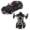 Auto Robot 2in1 Sports Police Car Drive Mix Žaisliniai automobiliai