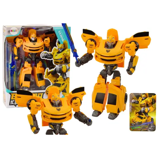 Auto-Robot 2in1 Transformation Sporty Yellow Žaisliniai automobiliai