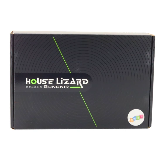 Automatinis rudas vandens šautuvas su permatomu konteineriu Šautuvai