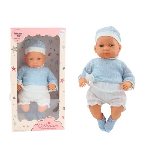 Lėlė kūdikis 46 cm su čiulptuku Lėlės ir žaidimų rinkiniai
