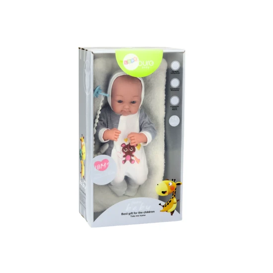 Lėlė kūdikis su čiulptuku ir antklode, 35 cm Lėlės ir žaidimų rinkiniai