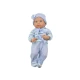 Lėlė kūdikis su mėlinais rūbais ir šaliku Lėlės ir žaidimų rinkiniai