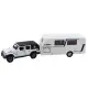 Set of Car Off-road Camper Metal Drive Lights Sounds White 1:32 Žaisliniai automobiliai