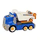 Blue Cartoon Turning Tipper DIY Truck Darbo įrankiai