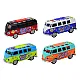 Camper Bus 1:32 Metal Lights Sounds Drive Opening Doors Žaisliniai automobiliai