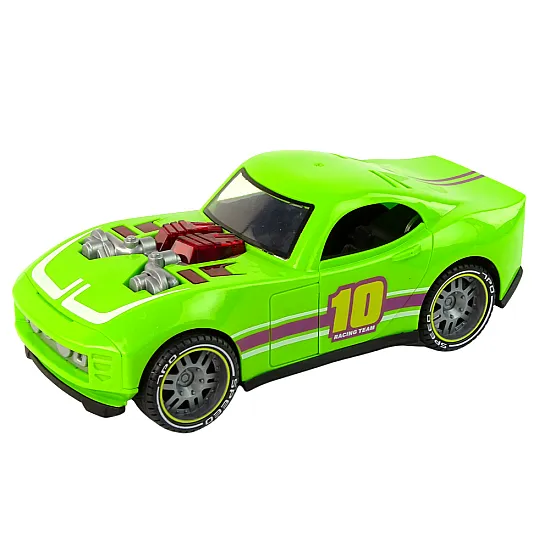 Car 1:14 Car Green Sports Sound Lights Vehicle Žaisliniai automobiliai