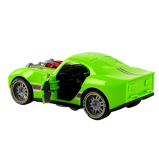 Car 1:14 Car Green Sports Sound Lights Vehicle Žaisliniai automobiliai