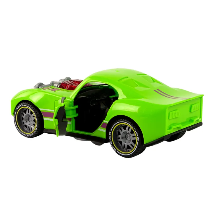 Car 1:14 Car Green Sports Sound Lights Vehicle Žaisliniai automobiliai