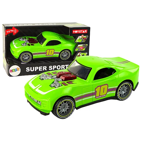 Car 1:14 Car Green Sports Sound Lights Vehicle Žaisliniai automobiliai