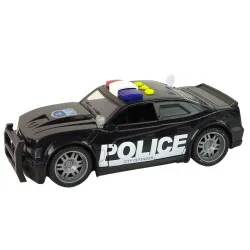Juodas policijos automobilis