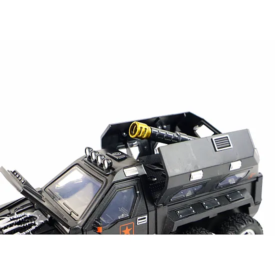 Car Vehicle with Cannon Inside Sound Lights 3 Colors Žaisliniai automobiliai
