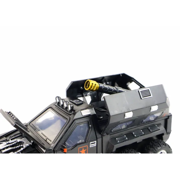 Car Vehicle with Cannon Inside Sound Lights 3 Colors Žaisliniai automobiliai