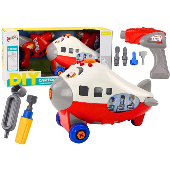 Raudonas sukamas lėktuvas