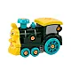 Cartoon Turning Locomotive DIY Green Darbo įrankiai