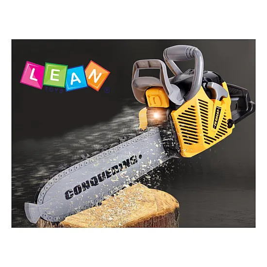 Chainsaw for Kids Rubber Blade Lights Sounds Darbo įrankiai