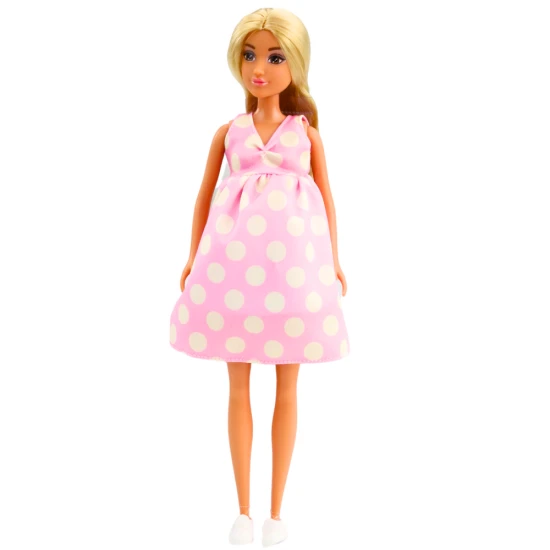 Vaikiška nėščia lėlė Anlily rožine suknele Lėlės ir žaidimų rinkiniai