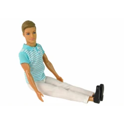 Vaikiška lėlė berniukas su šviesias plaukais