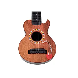 Vaikiška medinė žaislinė ruda gitara