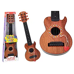 Vaikiška medinė žaislinė ruda gitara