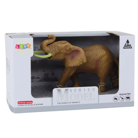 Afrikinis dramblys su pakelta straubliu safari kolekcinė figūrėlė Lėlės ir žaidimų rinkiniai