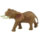 Kolekcinė rudo Afrikos dramblio figurėlė su pakeltu straubliu Lėlės ir žaidimų rinkiniai