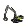 Crawler Excavator Grapple Drilling Rig Bucket 1:55 Black-Green Žaisliniai automobiliai