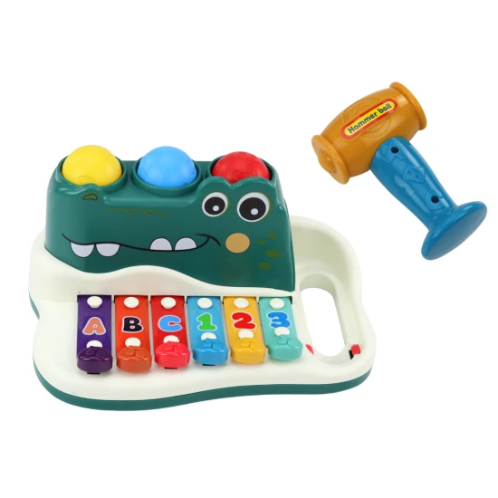 Krokodilo formos ksilofono pianinas Muzikos instrumentai