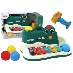 Krokodilo formos ksilofono pianinas