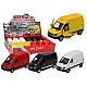 Delivery Car 1:32 Lights Sounds Red Black Yellow White Samochody-zabawki