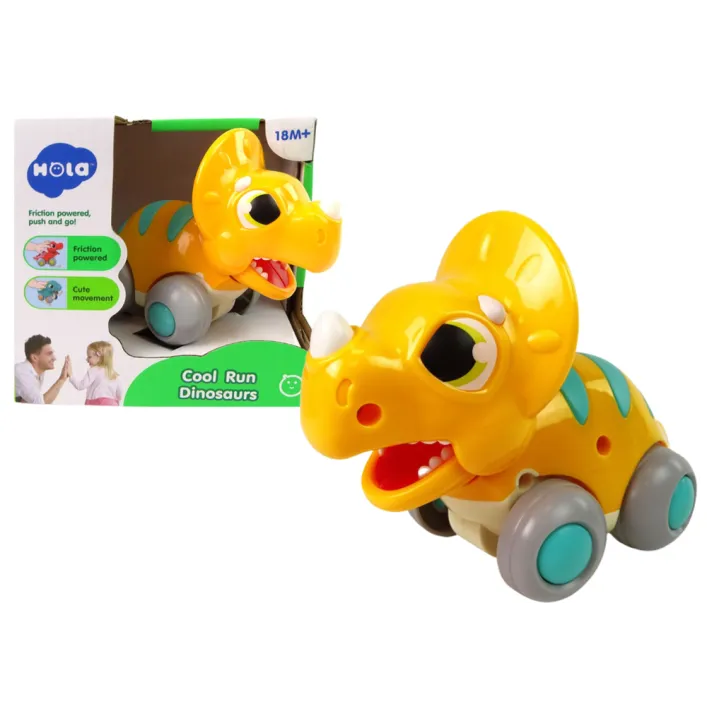 Dinosauruksen hahmo pyörillä Nuketkuja ja lelujen keräilyiden