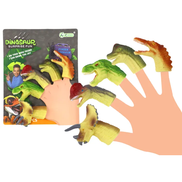 Dinozaurų formos guminės sensorinė lėlės Dinozaurai