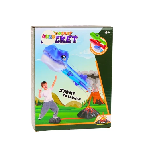 Ugnikalnis su dinozaurų formos raketomis Dinozaurai