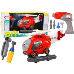 Raudonas išardomas sraigtasparnis