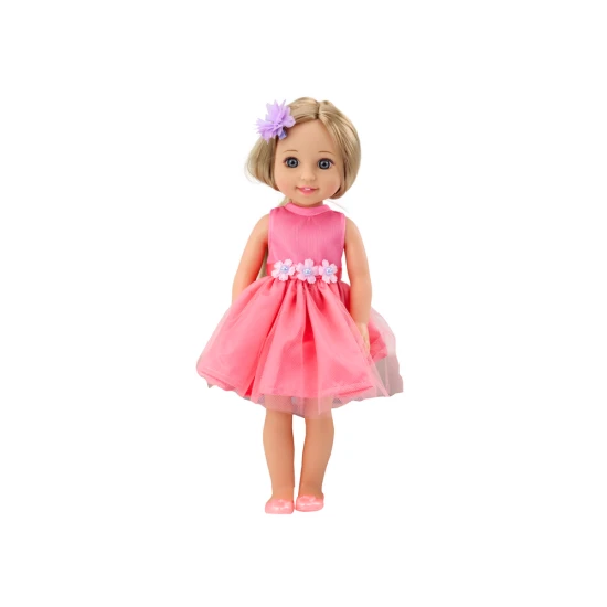 Ilgaplaukė lėlė su suknele ir šukomis 38 cm Lėlės ir žaidimų rinkiniai