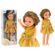 Lėlė su geltona suknele ir rudais plaukais 33 cm Lėlės ir žaidimų rinkiniai