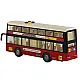 Double Decker City Bus Lights Sounds Red 1:16 Žaisliniai automobiliai