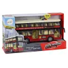 Double Decker City Bus Lights Sounds Red 1:16 Žaisliniai automobiliai