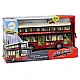 Double Decker City Bus Lights Sounds Red 1:16 Žaisliniai automobiliai