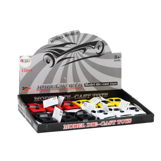 Driven Car 1:32 Lights Sounds White Red Black Yellow Žaisliniai automobiliai