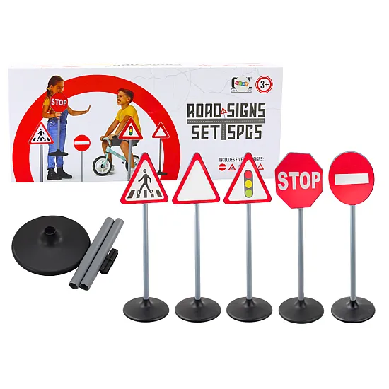Educational Road Signs Warning Set 5 Pcs 70cm Kuhmonen
