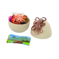 Kiaušinis su jūrų gyvūnų figūrėlėmis 