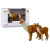 Adult and young llama figurines
