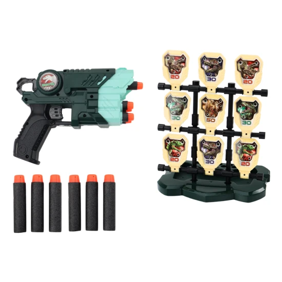 Šaudymo rinkinys su šautuvu ir dinozaurų taikiniu Šautuvai