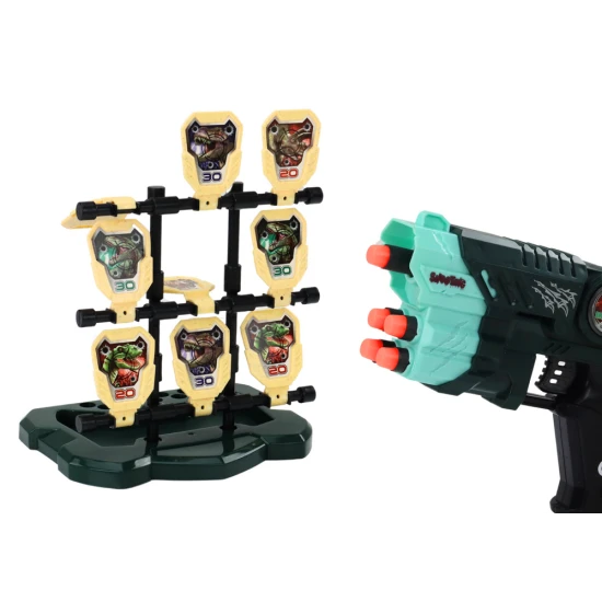 Šaudymo rinkinys su šautuvu ir dinozaurų taikiniu Šautuvai